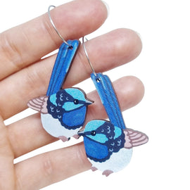 Superb Fairy Wren Earrings