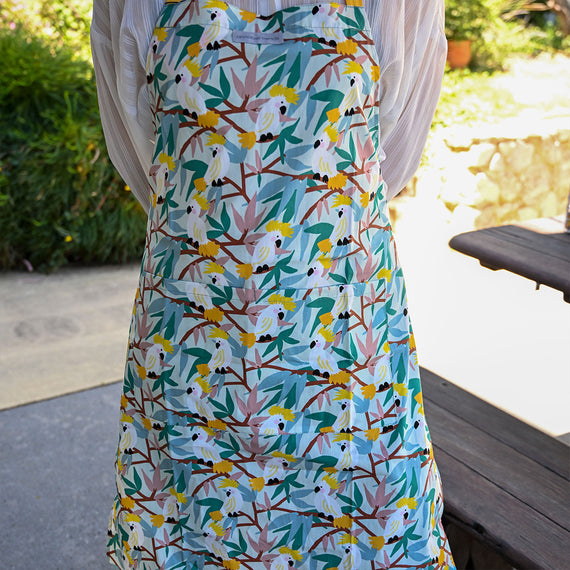 Apron - White Cockatoos