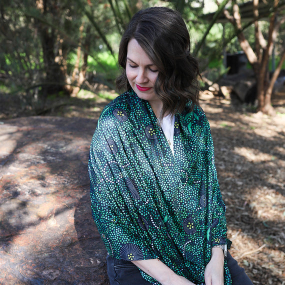 Sun Wrap - UPF 50+ Like A Leaf Aloft, L/M