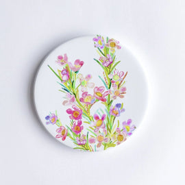 Geraldton Wax Ceramic Coaster