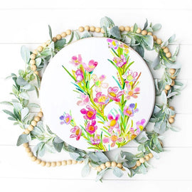 Geraldton Wax Ceramic Coaster