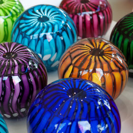 Round Coloured Paperweight