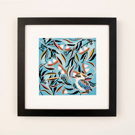 Blue Winged Kookaburra Print