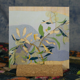 Eucalyptus and Warbler Card