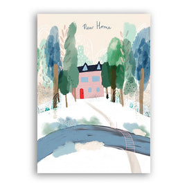 New Home River and Trees Card