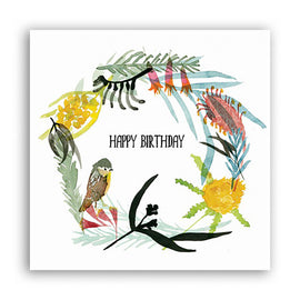 Native Wreath Birthday Card