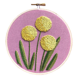Billy Button Embroidery Kit