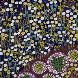 Desert Bloom Tea Towel
