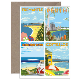 Vintage Western Australia Magnet Card