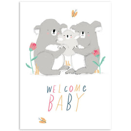 Welcome Baby Koalas Card