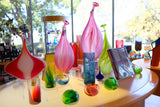 Vibrant glass and ceramic pieces