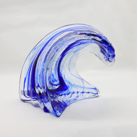 Small Wave, Cobalt Swirl