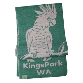 Hello Cockie Kings Park Scarf, Tarragon Green