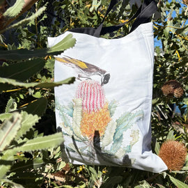 Tote Bag - Honeyeater on Banksia