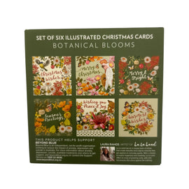 Card Pack - Christmas, Botanical Blooms