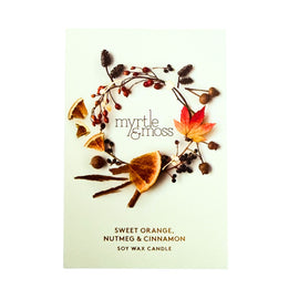 Sweet Orange, Nutmeg & Cinnamon Christmas Candle - Myrtle & Moss