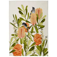 Microfibre Banksia with Honey Eaters Tea Towel