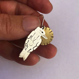 Bird & Sun Earrings