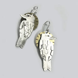 Bird & Sun Earrings