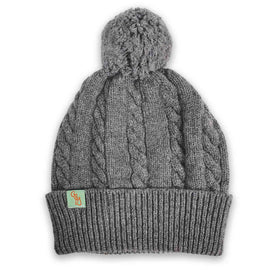 College Grey Cable Beanie