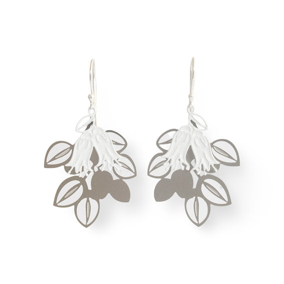 Earrings - Correa Wildflower, Large, White