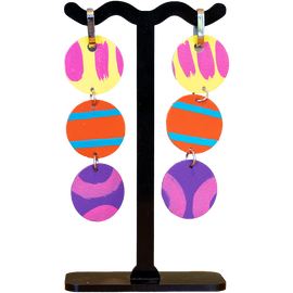 Earrings- Triple Drop Huggie