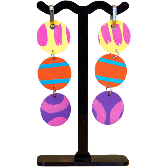 Earrings- Triple Drop Huggie