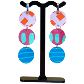 Earrings- Triple Drop Huggie