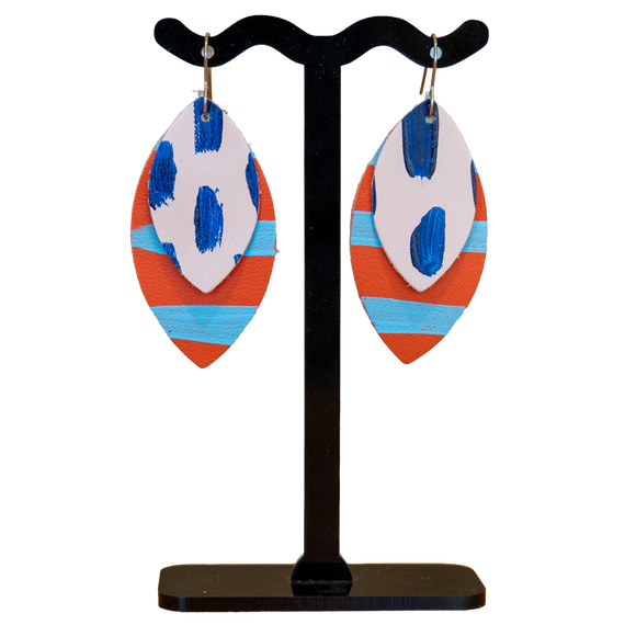 Earrings- Double Leaves