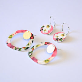 Earring - White Diamond, Essence Outline Circle Pack