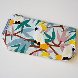 Cosmetic Bag - Sml, White Cockatoos