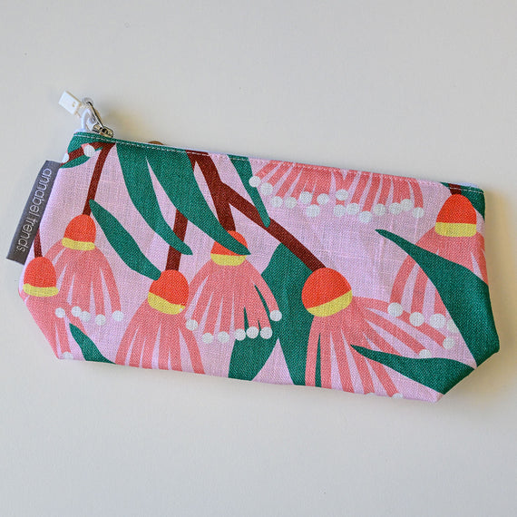 Cosmetic Bag - Sml, Linen, Blossom Branches