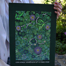 Print - 'Like a Leaf Aloft - We Pass Here Only for a Moment'