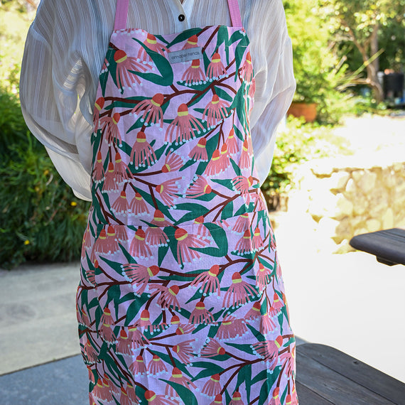 Apron - Linen, Blossom Branches