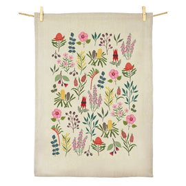 Australian Wildflowers Tea Towel