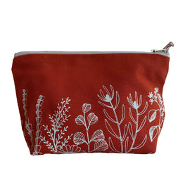 Nativa Flat Bottom Burnt Orange Pouch