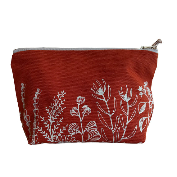 Nativa Flat Bottom Burnt Orange Pouch
