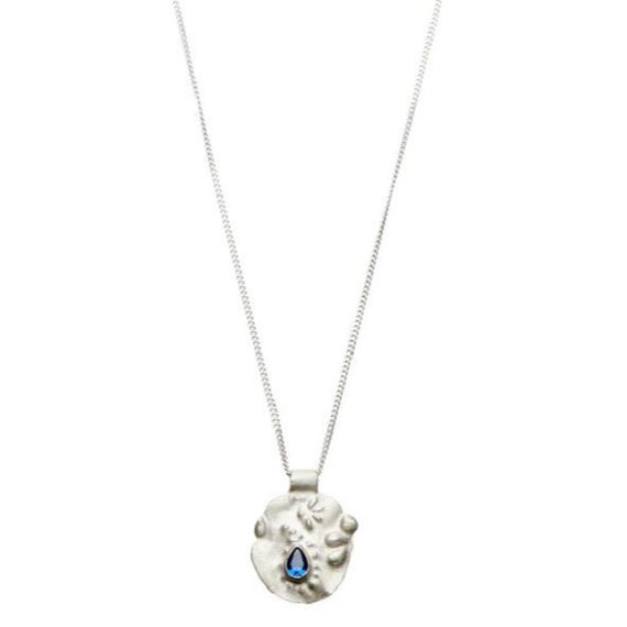 Pharaohs Sapphire Silver Necklace Aspects of Kings Park