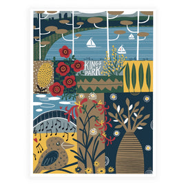 Art image depicting Kings Park elements