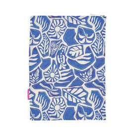 Linen Laundry Bag, Blue Oasis