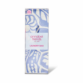 Linen Laundry Bag, Blue Oasis