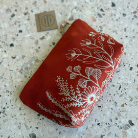 Nativa Flat Bottom Burnt Orange Pouch