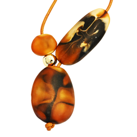 Rock Cluster Pendant - Dark Horn