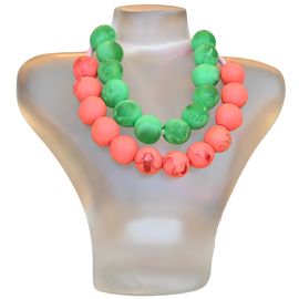 Necklace - Bold Ball, Lychee