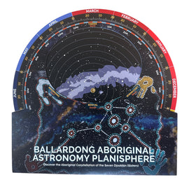Ballardong Aboriginal Astronomy Planisphere on a white background