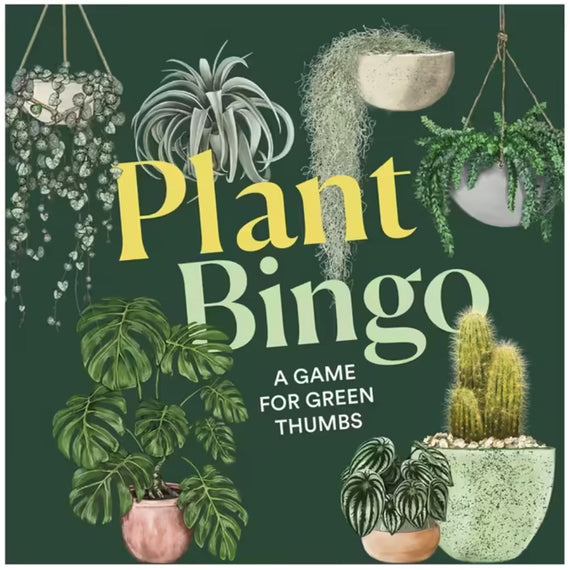 60 Plant Bingo Game Cards, Green House Plant Bingo Boards