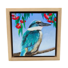 Kingfisher painting by Mia Laing