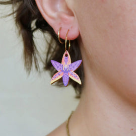 Queen of Sheba Orchid Earrings