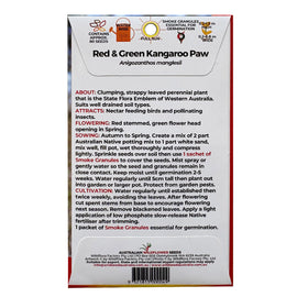 Red and Green Kangaroo Paw Seeds