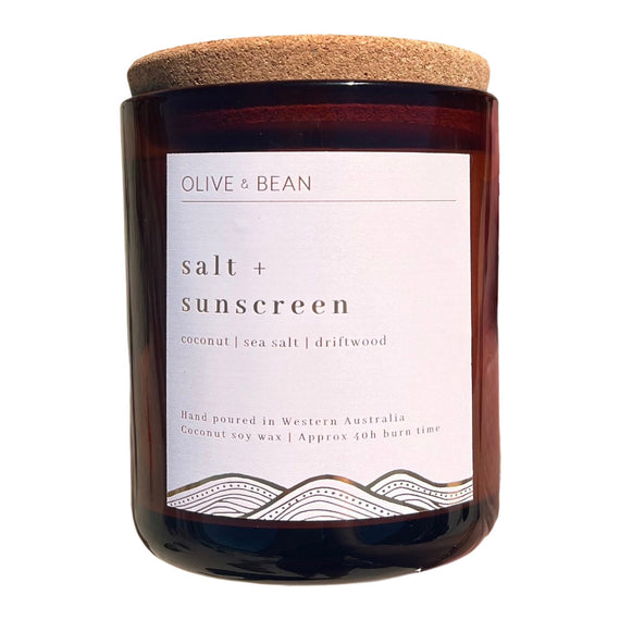 Salt & Sunscreen Small Candle